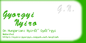 gyorgyi nyiro business card